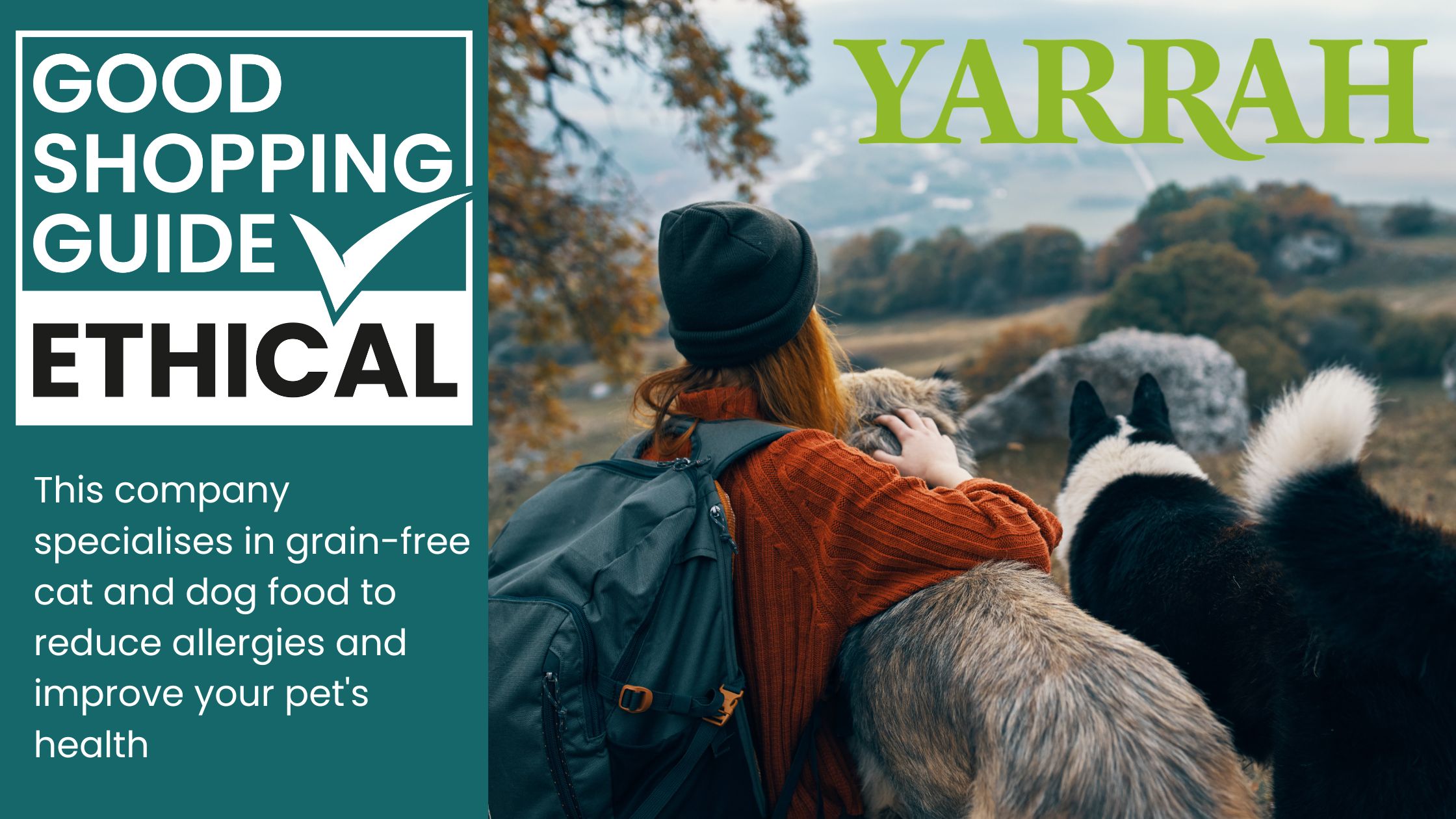 Yarrah dog food blog banner for The Good Shopping Guide