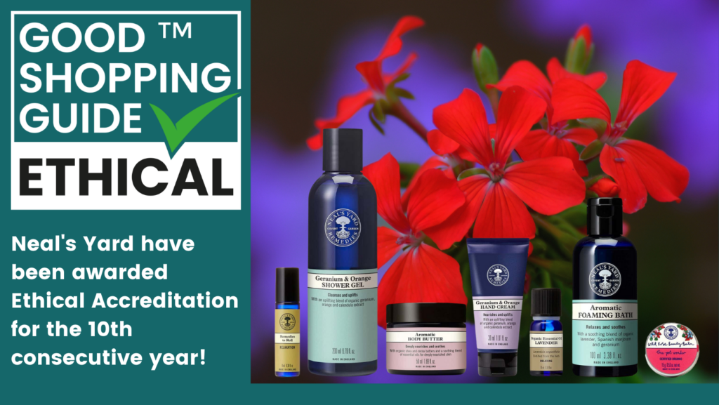 Another year of excellence for ethical health and beauty company, Neal’s Yard Remedies