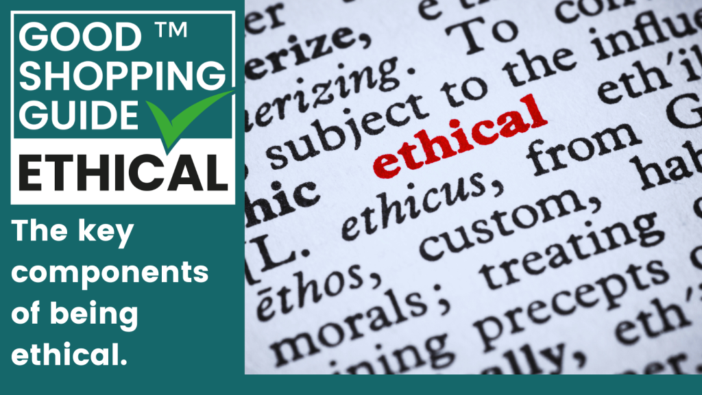 What does being ethical mean?