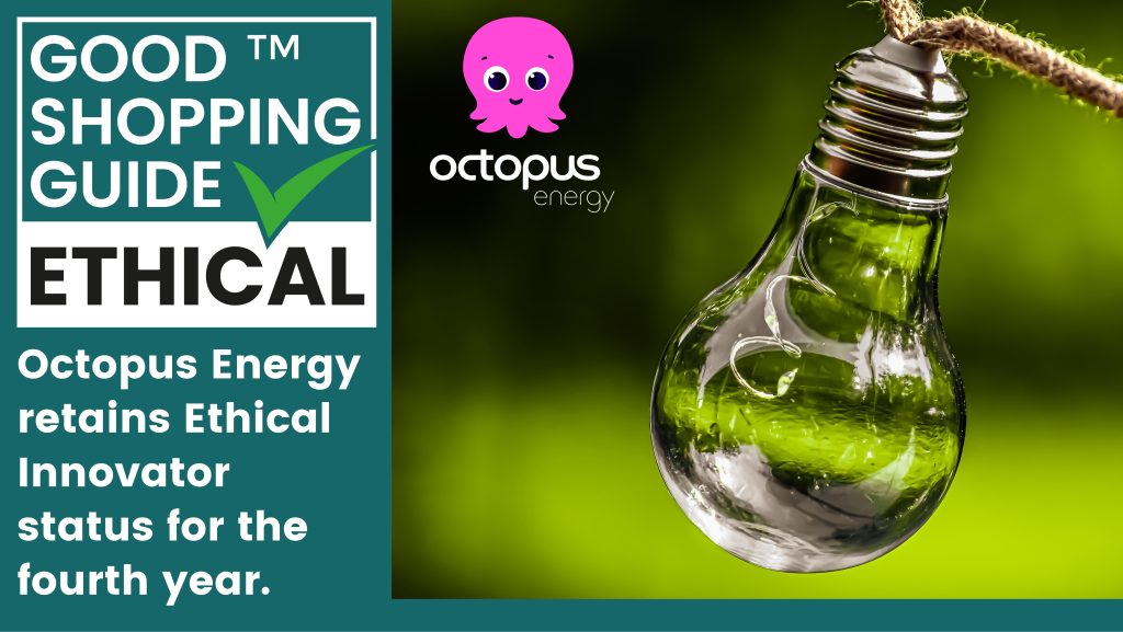 Octopus Energy: Celebrating Fourth Year of Ethical Accreditation